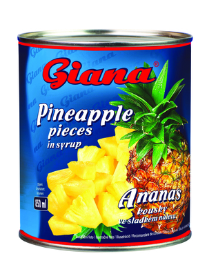 Ananas komadi u slatkom naljevu 850g